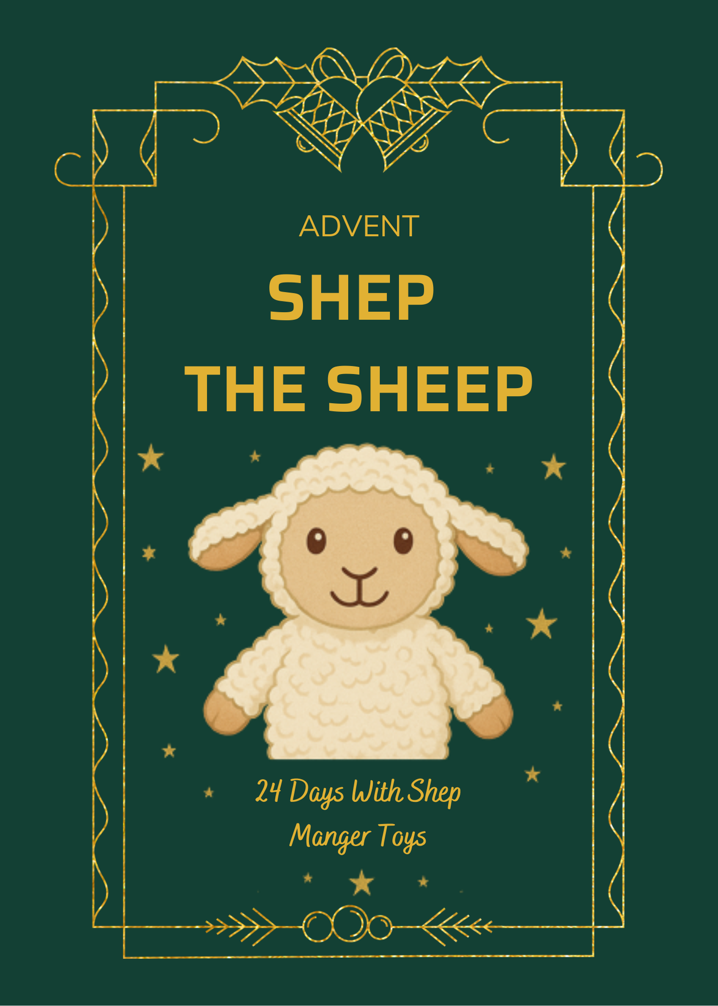 Advent Shep the Sheep + 24 Day Devotional Book