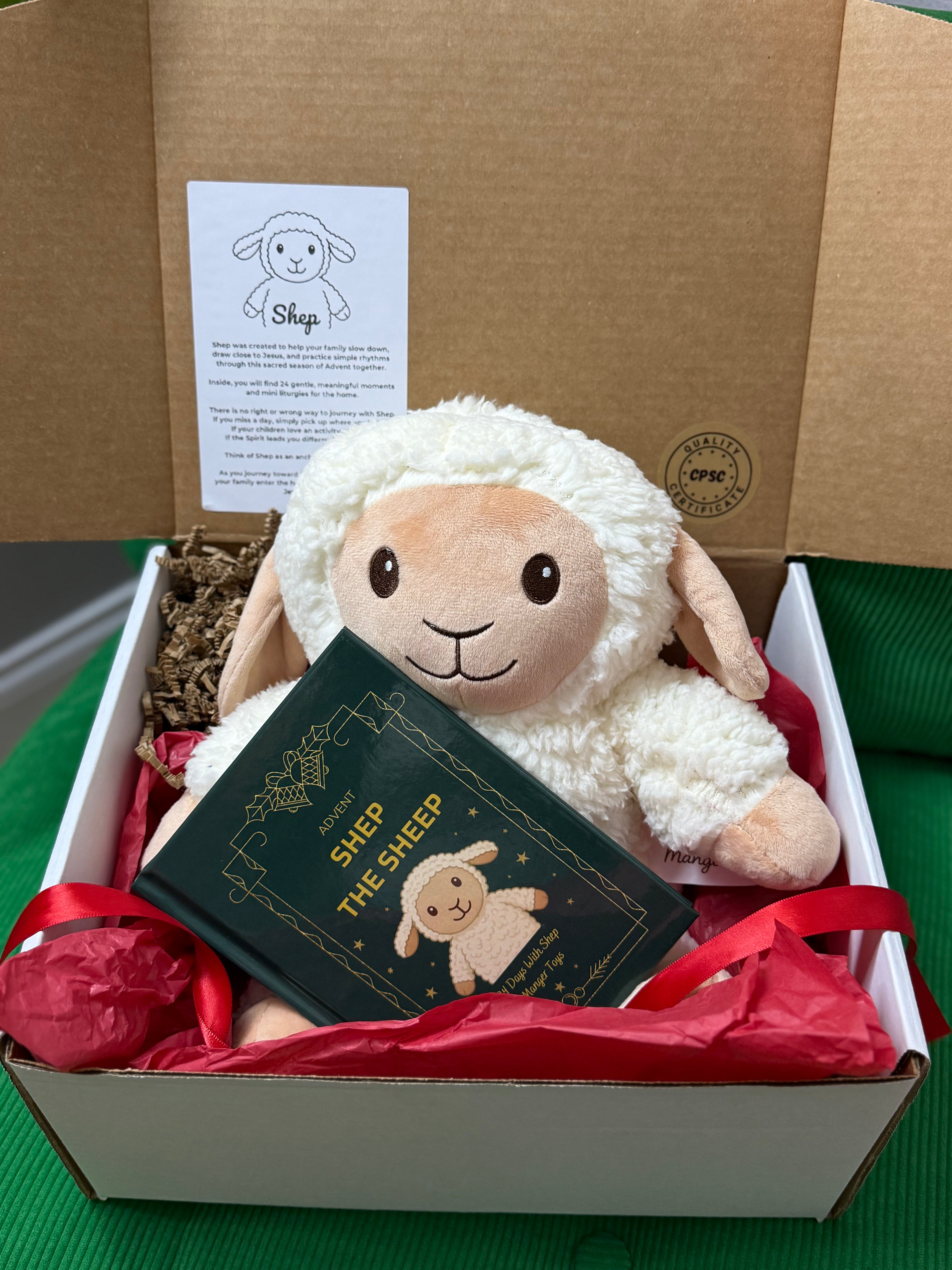 Advent Shep the Sheep + 24 Day Devotional Book