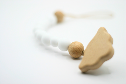 Heavenly Teether Ring + Pacifier Clip