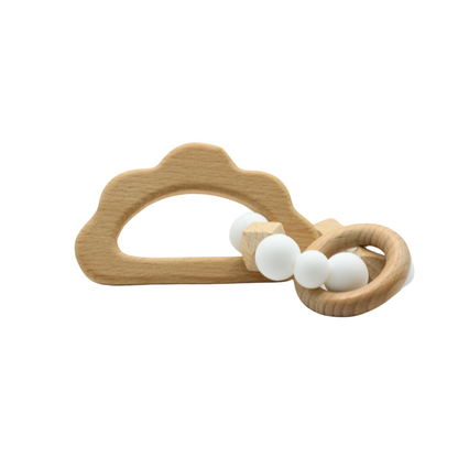 Heavenly Teether Ring + Pacifier Clip